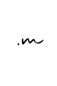 How to make .m signature? Autography-DOLnW is a professional autograph style. Create handwritten signature for .m name. .m signature style 10 images and pictures png