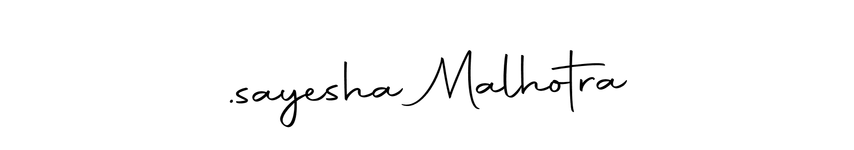The best way (Autography-DOLnW) to make a short signature is to pick only two or three words in your name. The name .sayesha Malhotra include a total of six letters. For converting this name. .sayesha Malhotra signature style 10 images and pictures png