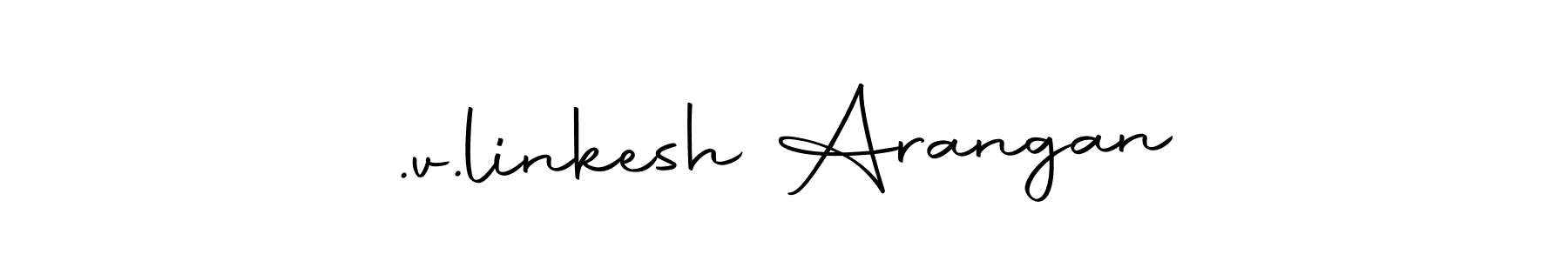 Autography-DOLnW is a professional signature style that is perfect for those who want to add a touch of class to their signature. It is also a great choice for those who want to make their signature more unique. Get .v.linkesh Arangan name to fancy signature for free. .v.linkesh Arangan signature style 10 images and pictures png