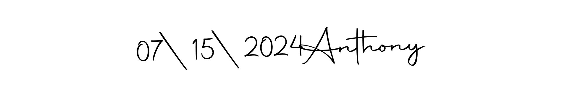 You should practise on your own different ways (Autography-DOLnW) to write your name (07|15|2024  Anthony) in signature. don't let someone else do it for you. 07|15|2024  Anthony signature style 10 images and pictures png