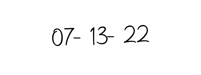 Make a short 07-13-22 signature style. Manage your documents anywhere anytime using Autography-DOLnW. Create and add eSignatures, submit forms, share and send files easily. 07-13-22 signature style 10 images and pictures png