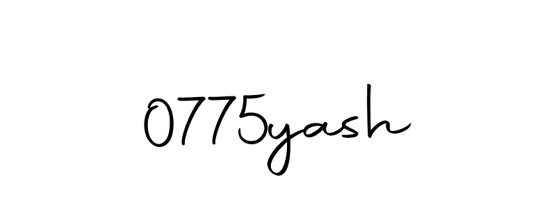 How to make 0775yash signature? Autography-DOLnW is a professional autograph style. Create handwritten signature for 0775yash name. 0775yash signature style 10 images and pictures png