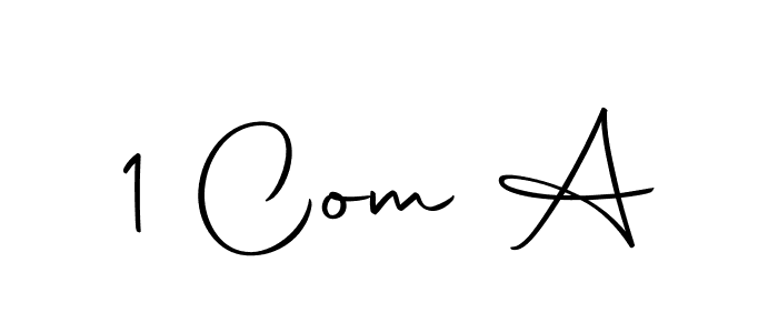 Design your own signature with our free online signature maker. With this signature software, you can create a handwritten (Autography-DOLnW) signature for name 1 Com A. 1 Com A signature style 10 images and pictures png