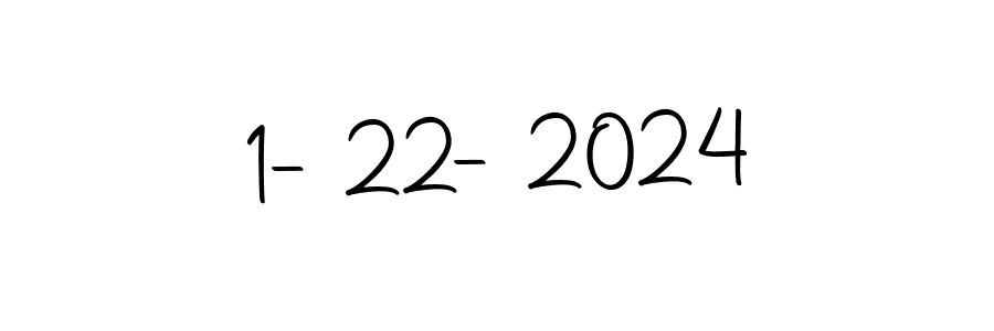 The best way (Autography-DOLnW) to make a short signature is to pick only two or three words in your name. The name 1-22-2024 include a total of six letters. For converting this name. 1-22-2024 signature style 10 images and pictures png