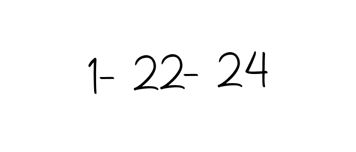 How to make 1-22-24 signature? Autography-DOLnW is a professional autograph style. Create handwritten signature for 1-22-24 name. 1-22-24 signature style 10 images and pictures png