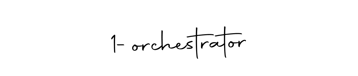 Make a beautiful signature design for name 1-orchestrator. With this signature (Autography-DOLnW) style, you can create a handwritten signature for free. 1-orchestrator signature style 10 images and pictures png