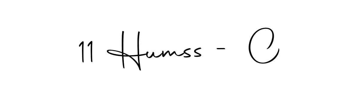 Create a beautiful signature design for name 11 Humss - C. With this signature (Autography-DOLnW) fonts, you can make a handwritten signature for free. 11 Humss - C signature style 10 images and pictures png