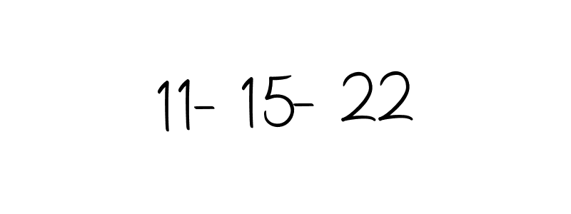 The best way (Autography-DOLnW) to make a short signature is to pick only two or three words in your name. The name 11-15-22 include a total of six letters. For converting this name. 11-15-22 signature style 10 images and pictures png