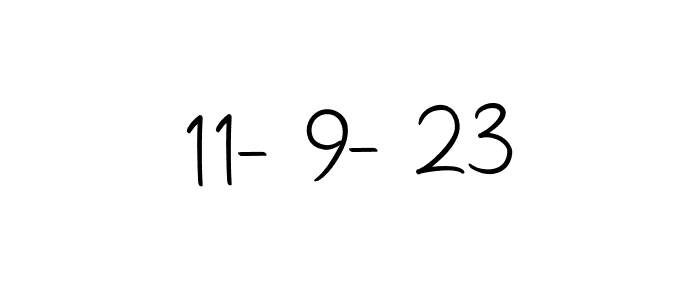 The best way (Autography-DOLnW) to make a short signature is to pick only two or three words in your name. The name 11-9-23 include a total of six letters. For converting this name. 11-9-23 signature style 10 images and pictures png