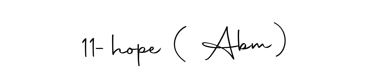 Make a beautiful signature design for name 11-hope ( Abm). With this signature (Autography-DOLnW) style, you can create a handwritten signature for free. 11-hope ( Abm) signature style 10 images and pictures png