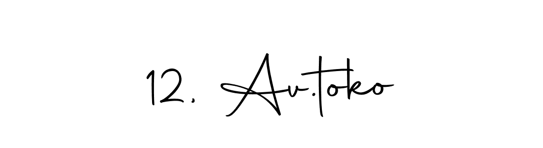 Also we have 12, Av.toko name is the best signature style. Create professional handwritten signature collection using Autography-DOLnW autograph style. 12, Av.toko signature style 10 images and pictures png