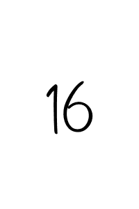 Create a beautiful signature design for name 16. With this signature (Autography-DOLnW) fonts, you can make a handwritten signature for free. 16 signature style 10 images and pictures png