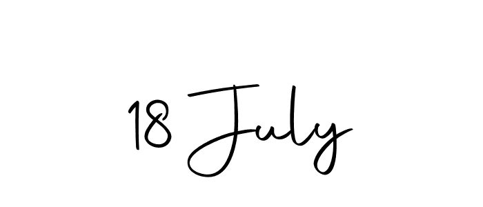 Create a beautiful signature design for name 18 July. With this signature (Autography-DOLnW) fonts, you can make a handwritten signature for free. 18 July signature style 10 images and pictures png