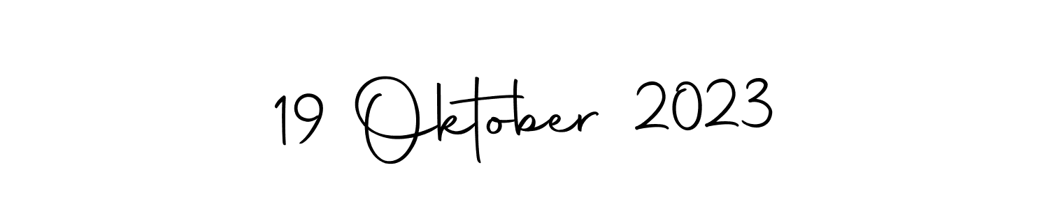 Design your own signature with our free online signature maker. With this signature software, you can create a handwritten (Autography-DOLnW) signature for name 19 Oktober 2023. 19 Oktober 2023 signature style 10 images and pictures png