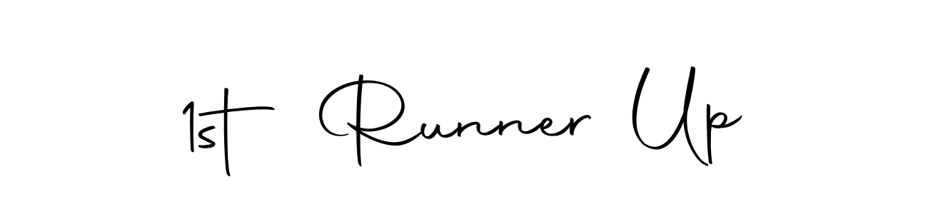 Use a signature maker to create a handwritten signature online. With this signature software, you can design (Autography-DOLnW) your own signature for name 1st Runner Up. 1st Runner Up signature style 10 images and pictures png