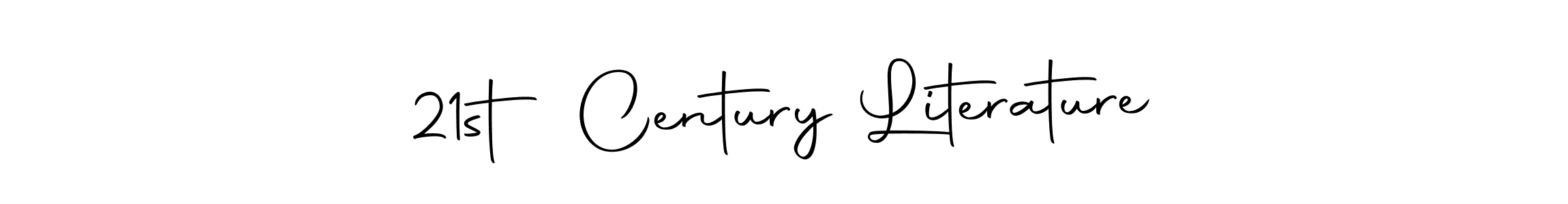 Use a signature maker to create a handwritten signature online. With this signature software, you can design (Autography-DOLnW) your own signature for name 21st Century Literature. 21st Century Literature signature style 10 images and pictures png