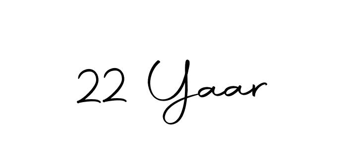 Also we have 22 Yaar name is the best signature style. Create professional handwritten signature collection using Autography-DOLnW autograph style. 22 Yaar signature style 10 images and pictures png