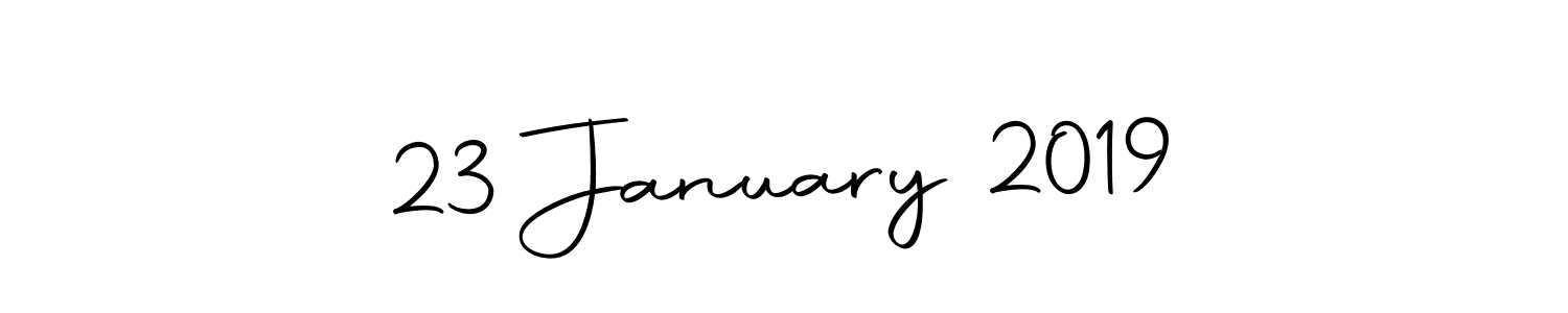 How to make 23 January 2019 signature? Autography-DOLnW is a professional autograph style. Create handwritten signature for 23 January 2019 name. 23 January 2019 signature style 10 images and pictures png