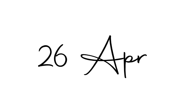 You should practise on your own different ways (Autography-DOLnW) to write your name (26 Apr) in signature. don't let someone else do it for you. 26 Apr signature style 10 images and pictures png
