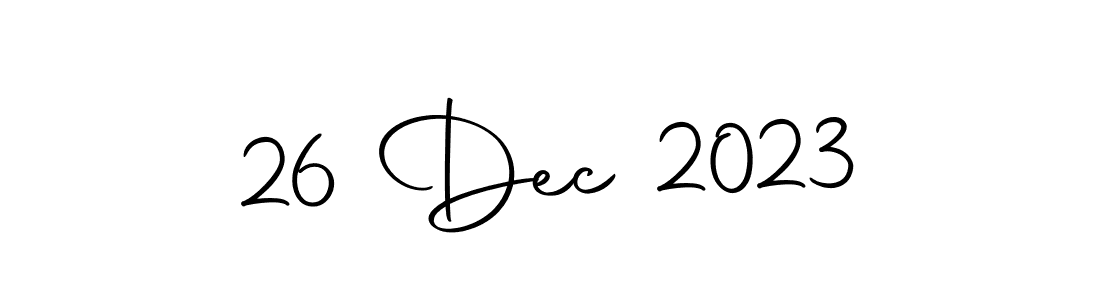 How to make 26 Dec 2023 signature? Autography-DOLnW is a professional autograph style. Create handwritten signature for 26 Dec 2023 name. 26 Dec 2023 signature style 10 images and pictures png