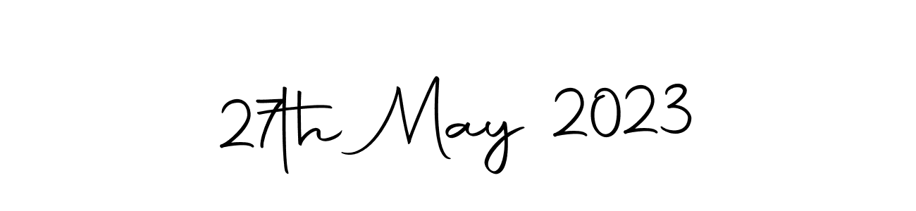 Make a beautiful signature design for name 27th May 2023. With this signature (Autography-DOLnW) style, you can create a handwritten signature for free. 27th May 2023 signature style 10 images and pictures png