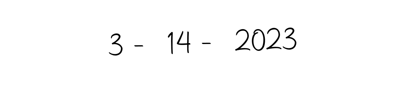 How to make 3 - 14 - 2023 name signature. Use Autography-DOLnW style for creating short signs online. This is the latest handwritten sign. 3 - 14 - 2023 signature style 10 images and pictures png