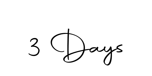 Make a beautiful signature design for name 3 Days. With this signature (Autography-DOLnW) style, you can create a handwritten signature for free. 3 Days signature style 10 images and pictures png