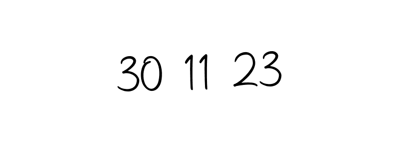 How to make 30 11 23 name signature. Use Autography-DOLnW style for creating short signs online. This is the latest handwritten sign. 30 11 23 signature style 10 images and pictures png