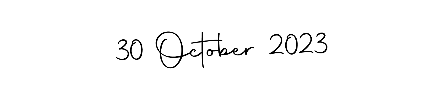 Make a beautiful signature design for name 30 October 2023. With this signature (Autography-DOLnW) style, you can create a handwritten signature for free. 30 October 2023 signature style 10 images and pictures png