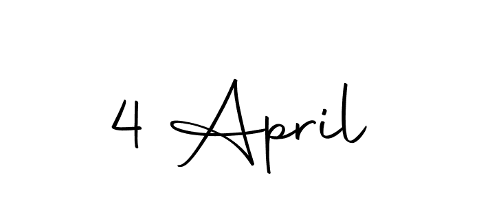 The best way (Autography-DOLnW) to make a short signature is to pick only two or three words in your name. The name 4 April include a total of six letters. For converting this name. 4 April signature style 10 images and pictures png