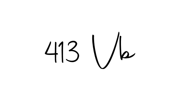 Design your own signature with our free online signature maker. With this signature software, you can create a handwritten (Autography-DOLnW) signature for name 413 Vb. 413 Vb signature style 10 images and pictures png