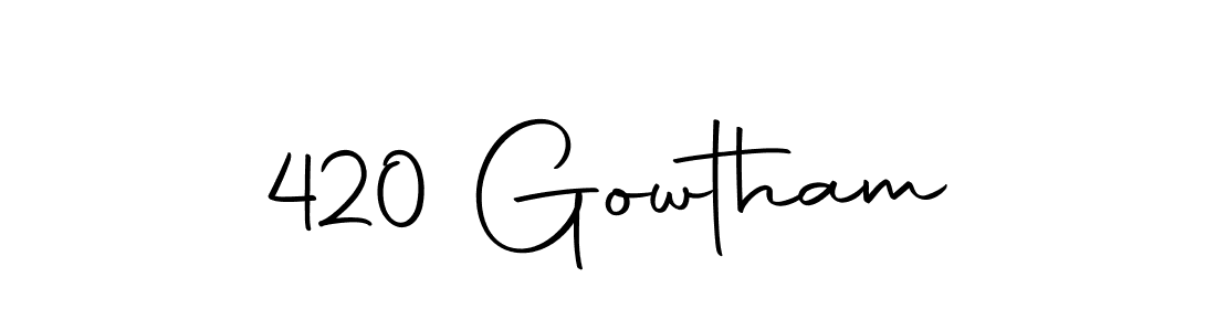 You can use this online signature creator to create a handwritten signature for the name 420 Gowtham. This is the best online autograph maker. 420 Gowtham signature style 10 images and pictures png