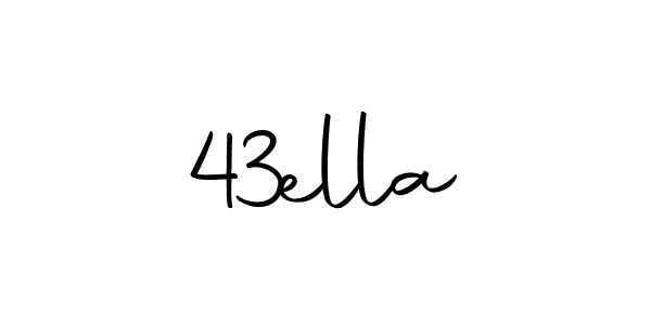 The best way (Autography-DOLnW) to make a short signature is to pick only two or three words in your name. The name 43ella include a total of six letters. For converting this name. 43ella signature style 10 images and pictures png