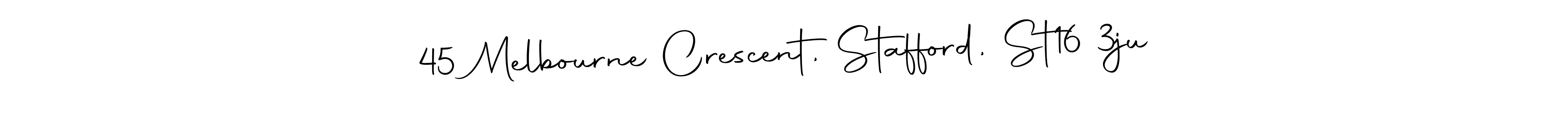 How to make 45 Melbourne Crescent, Stafford, St16 3ju signature? Autography-DOLnW is a professional autograph style. Create handwritten signature for 45 Melbourne Crescent, Stafford, St16 3ju name. 45 Melbourne Crescent, Stafford, St16 3ju signature style 10 images and pictures png