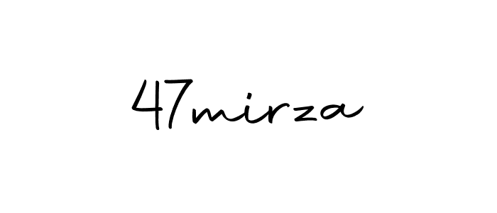 Design your own signature with our free online signature maker. With this signature software, you can create a handwritten (Autography-DOLnW) signature for name 47mirza. 47mirza signature style 10 images and pictures png