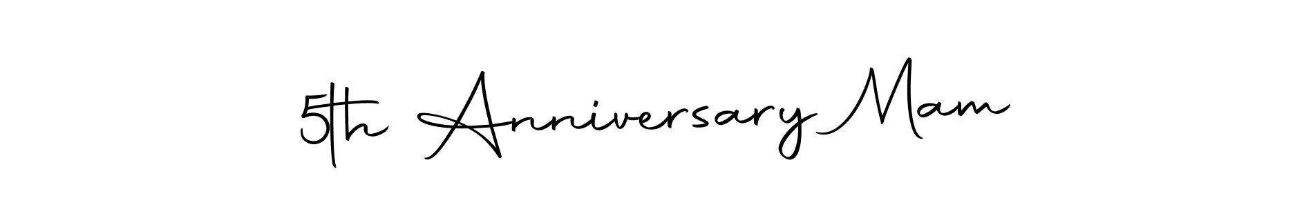 The best way (Autography-DOLnW) to make a short signature is to pick only two or three words in your name. The name 5th Anniversary Mam include a total of six letters. For converting this name. 5th Anniversary Mam signature style 10 images and pictures png