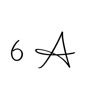 How to make 6 A signature? Autography-DOLnW is a professional autograph style. Create handwritten signature for 6 A name. 6 A signature style 10 images and pictures png
