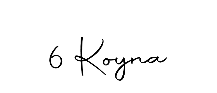Make a beautiful signature design for name 6 Koyna. With this signature (Autography-DOLnW) style, you can create a handwritten signature for free. 6 Koyna signature style 10 images and pictures png