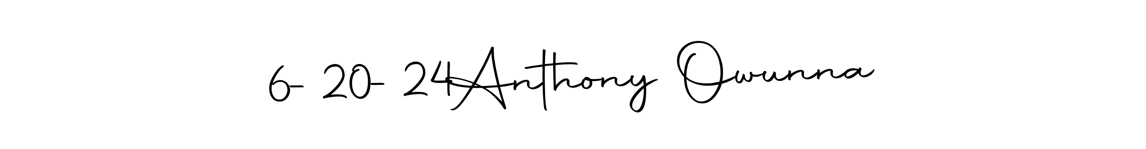 This is the best signature style for the 6-20-24  Anthony Owunna name. Also you like these signature font (Autography-DOLnW). Mix name signature. 6-20-24  Anthony Owunna signature style 10 images and pictures png