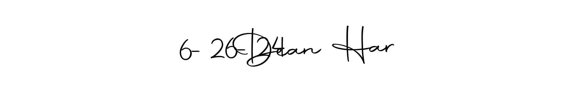 How to make 6-26-24     Dean Har name signature. Use Autography-DOLnW style for creating short signs online. This is the latest handwritten sign. 6-26-24     Dean Har signature style 10 images and pictures png