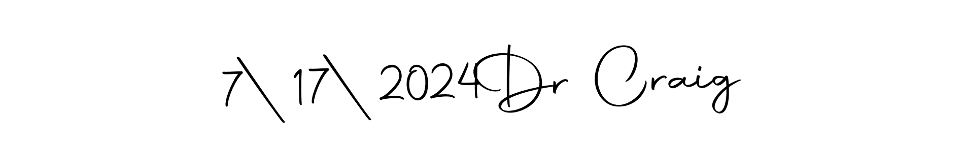 You can use this online signature creator to create a handwritten signature for the name 7|17|2024  Dr Craig. This is the best online autograph maker. 7|17|2024  Dr Craig signature style 10 images and pictures png