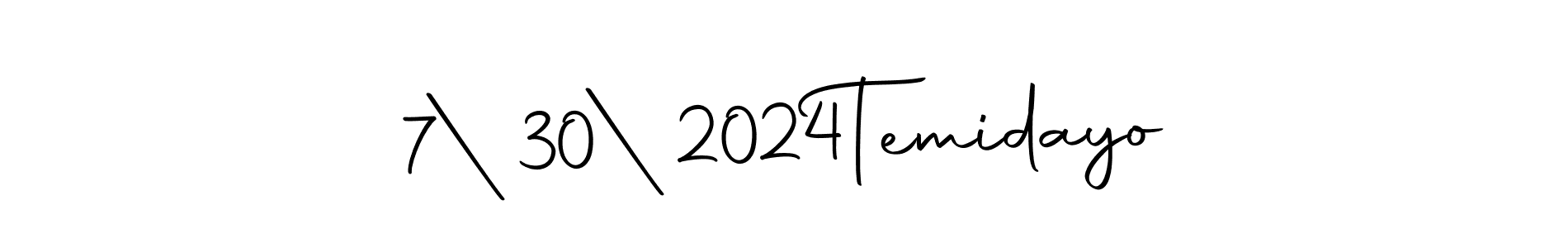 Make a beautiful signature design for name 7|30|2024  Temidayo. With this signature (Autography-DOLnW) style, you can create a handwritten signature for free. 7|30|2024  Temidayo signature style 10 images and pictures png