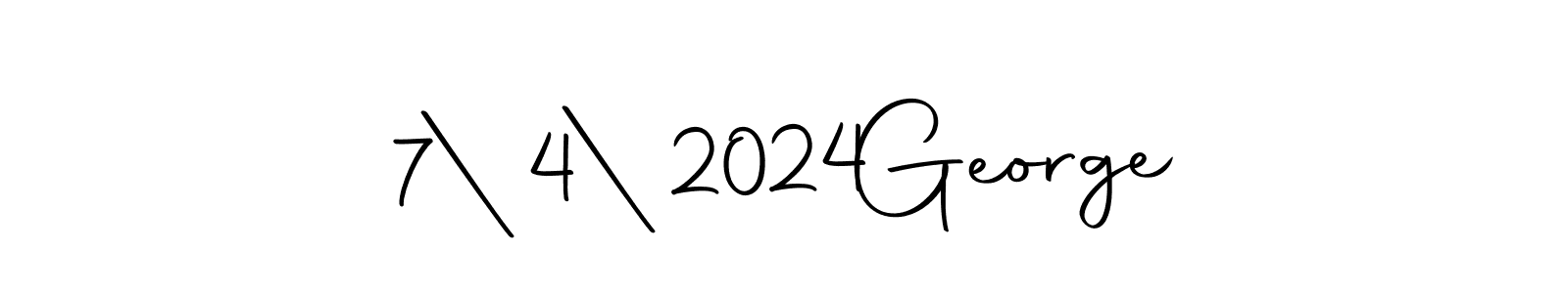 You can use this online signature creator to create a handwritten signature for the name 7|4|2024  George. This is the best online autograph maker. 7|4|2024  George signature style 10 images and pictures png