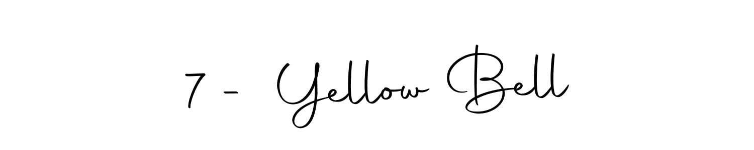 How to make 7 - Yellow Bell signature? Autography-DOLnW is a professional autograph style. Create handwritten signature for 7 - Yellow Bell name. 7 - Yellow Bell signature style 10 images and pictures png
