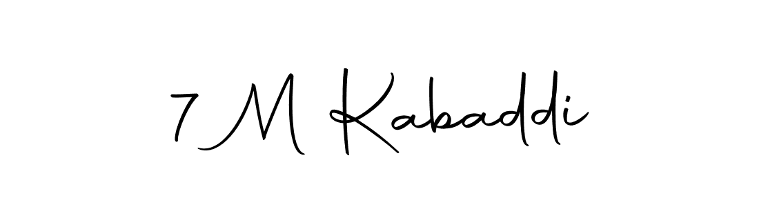 How to make 7 M Kabaddi signature? Autography-DOLnW is a professional autograph style. Create handwritten signature for 7 M Kabaddi name. 7 M Kabaddi signature style 10 images and pictures png