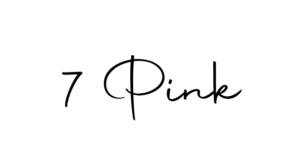 if you are searching for the best signature style for your name 7 Pink. so please give up your signature search. here we have designed multiple signature styles  using Autography-DOLnW. 7 Pink signature style 10 images and pictures png