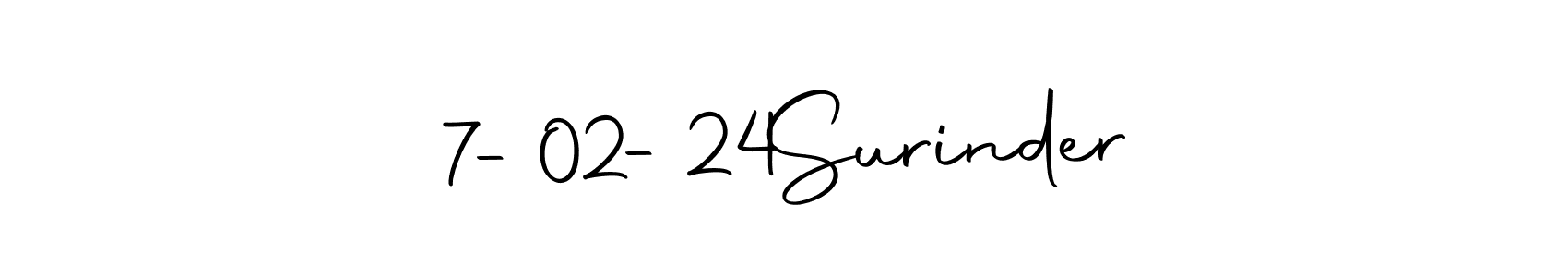 It looks lik you need a new signature style for name 7-02-24  Surinder. Design unique handwritten (Autography-DOLnW) signature with our free signature maker in just a few clicks. 7-02-24  Surinder signature style 10 images and pictures png