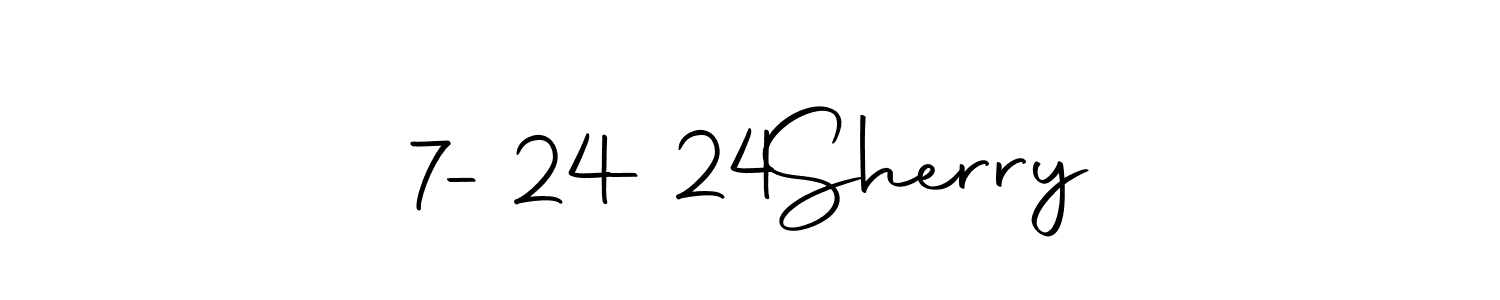 Create a beautiful signature design for name 7-24-24  Sherry. With this signature (Autography-DOLnW) fonts, you can make a handwritten signature for free. 7-24-24  Sherry signature style 10 images and pictures png