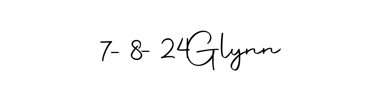 Use a signature maker to create a handwritten signature online. With this signature software, you can design (Autography-DOLnW) your own signature for name 7-8-24  Glynn. 7-8-24  Glynn signature style 10 images and pictures png
