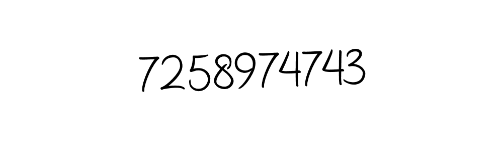 How to make 7258974743 name signature. Use Autography-DOLnW style for creating short signs online. This is the latest handwritten sign. 7258974743 signature style 10 images and pictures png